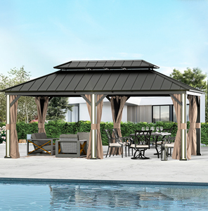 More <strong>New</strong> <strong>Style</strong> Hardtop <strong>Gazebo</strong> 12' X 20' Reinforced Base of Patio <strong>Gazebo</strong> with Expansion Bolts <strong>Gazebos</strong> - Product Image 4