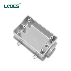 LedesULリスト1ウェイシングルギャング浅い電気スイッチアウトレットボックス壁PVC電気コンジットJボックス - Product Image 3