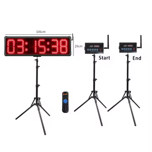 Portable Indoor/Outdoor Wireless Remote <strong>Control</strong> Programmable LED Race Timing Clock Digital Radar <strong>Sensor</strong> Track <strong>Timer</strong> for Running