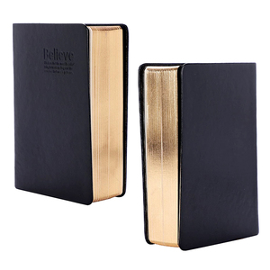 Leather Cover Journal <strong>Notebook</strong> Custom Hardcover Gilded Edge Book Printing - Product Image 1