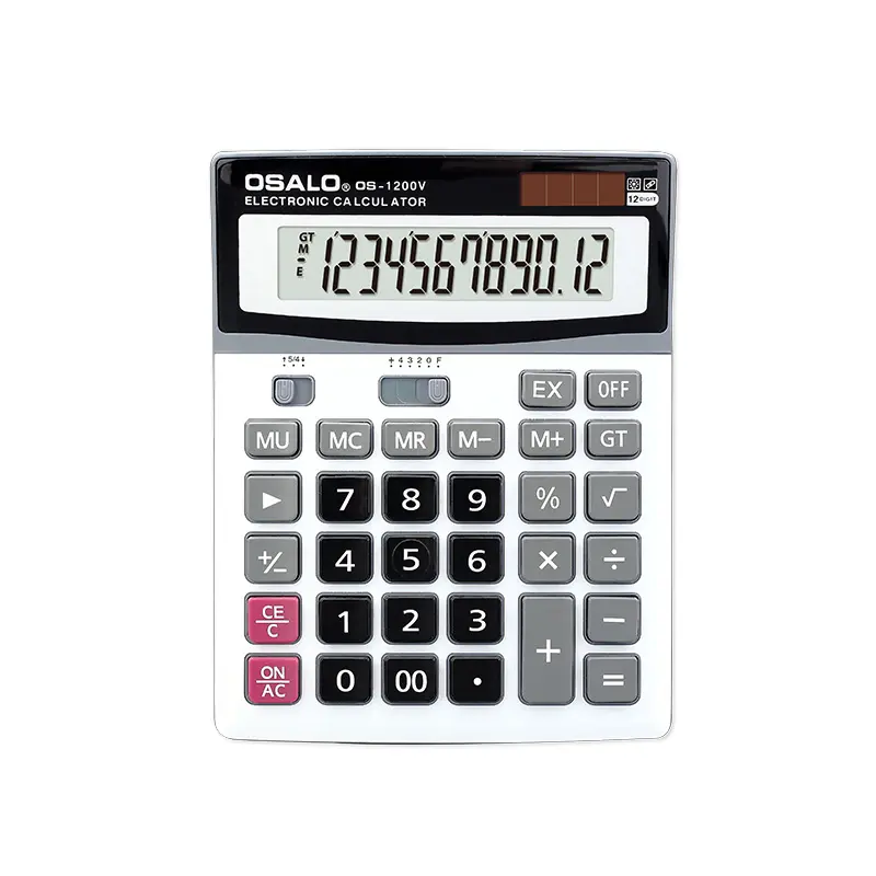 Kalkulator Kustom Logo 12Digit Kalkulator Baru Kalkulator Meja Promosi