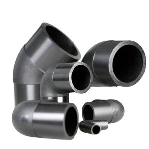 HDPE BUTT FUSION boru bağlantı parçaları dirsek PE100 1-1/2 inç su ASTM standardı için düşük fiyata yüksek kalitede 18 inç - Product Image 1