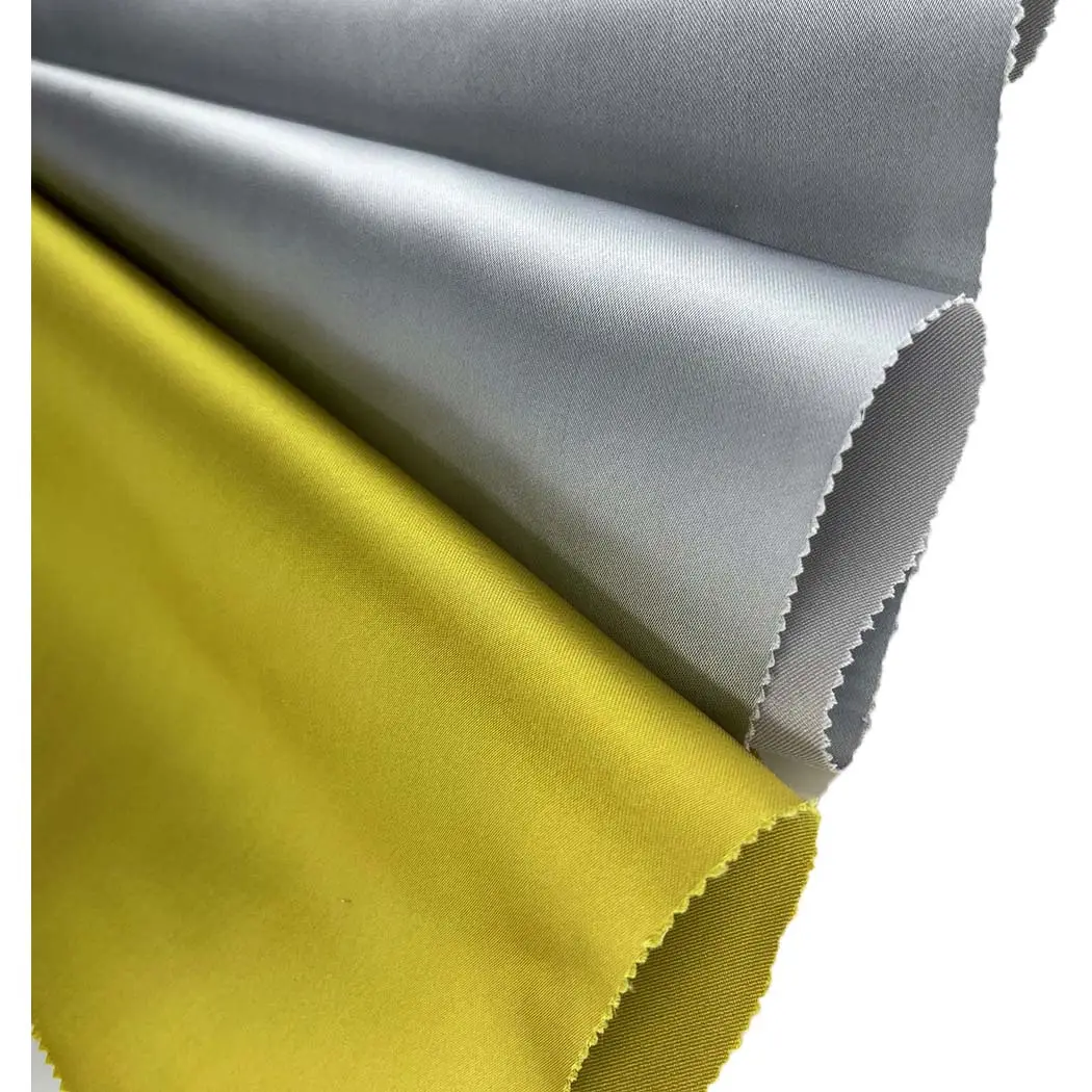 230GSM Acetato Nylon Spandex Tecido Brilhante Satin Twill Broca Ácido Acético Tecido para Vestuário de Alto Grau