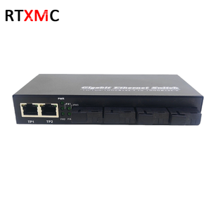 3 Gigabit Rj45 yakınsama bağlantısı ile 10/100/1000mbps 4 Sc portu Ethernet optik alıcı-verici Fiber optik medya dönüştürücü - Product Image 3