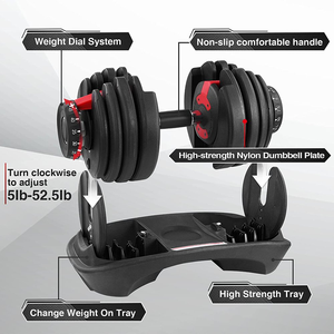 Quả tạ 24kg, quả tạ 52.5 có thể điều chỉnh trọng lượng, dễ sử dụng hệ thống nhà tuyệt vời tuyệt vời cho các khu vực nhỏ, quả tạ chất lượng tốt - Product Image 5