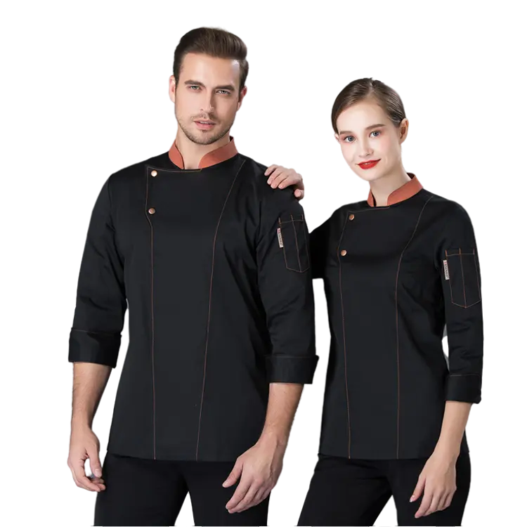 Manica lunga moda ristorante Chef cappotto uniforme Western Hotel uniforme formale ristorante uniformi top invernali di alta qualità