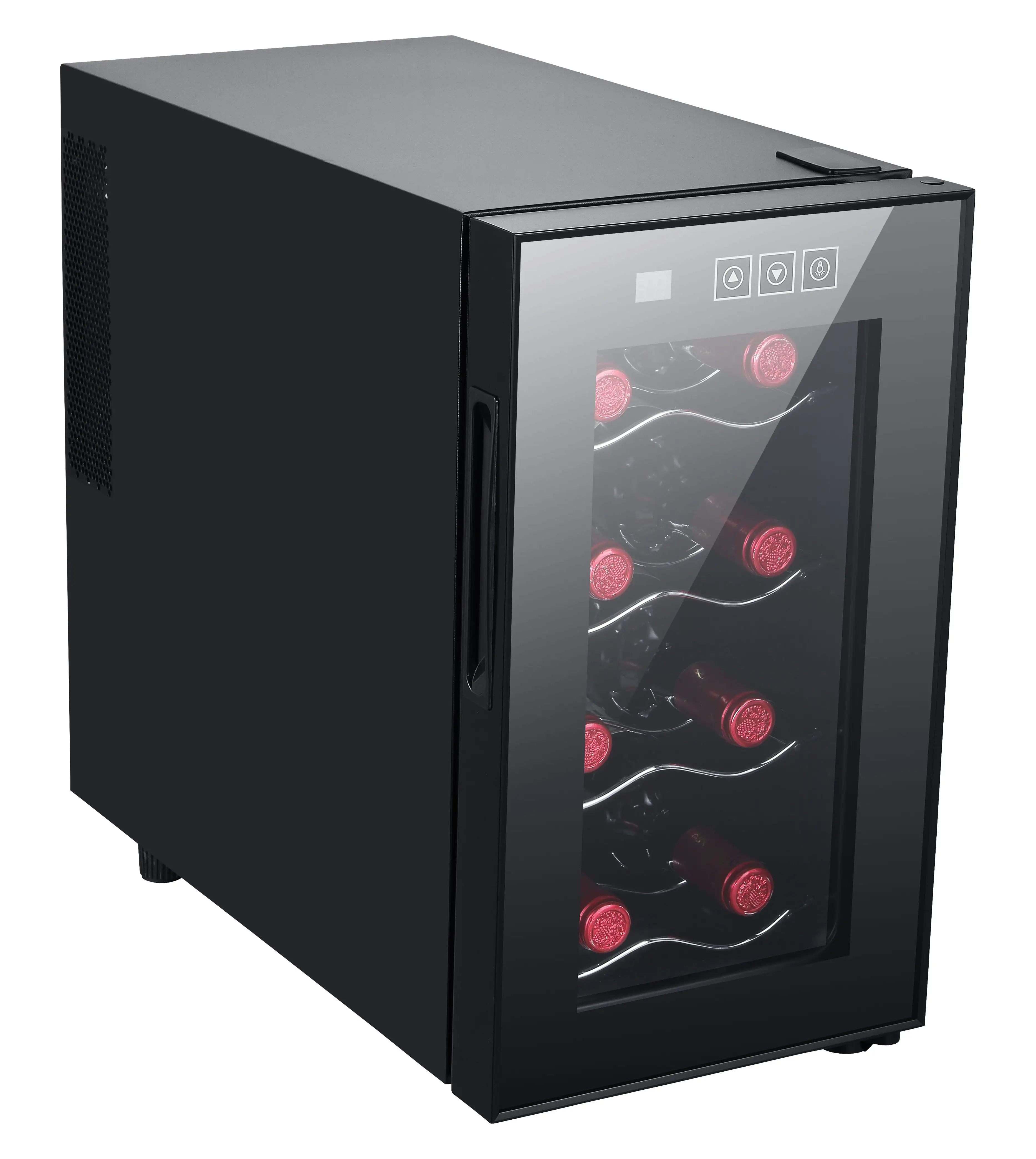 Refrigerador de mesa de 23L, refrigerador de vino, puerta de vidrio para Bar y Hotel