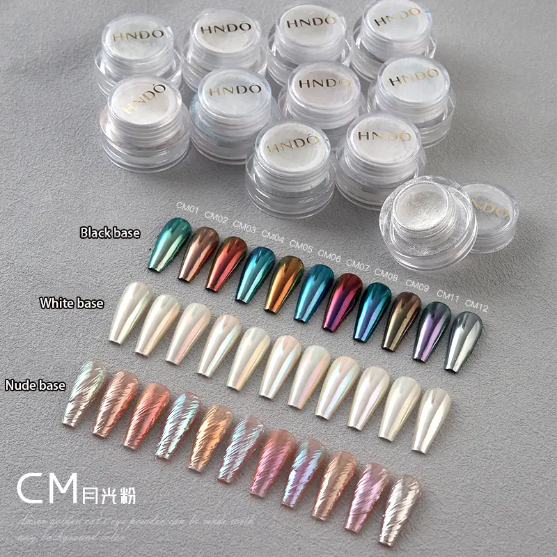 Neuer Trend Unterschied liche Tönung Spiegel Perle Chrom Pulver Chamäleon Aurora Pigment für Nägel