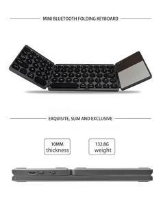 フレキシブルワイヤレス充電式キーボードミニポータブル折りたたみBluetoothキーボードBT 5.0タッチパッドキーボードタブレット電話用 - Product Image 3