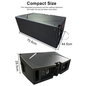Venda quente HDL 20-A Plástico 2 Way Line Array Speaker Woofer Sistema De Som Dual <span class=keywords><strong>10</strong></span> Polegada Profissional Linha Ativa Matriz Alto-falantes