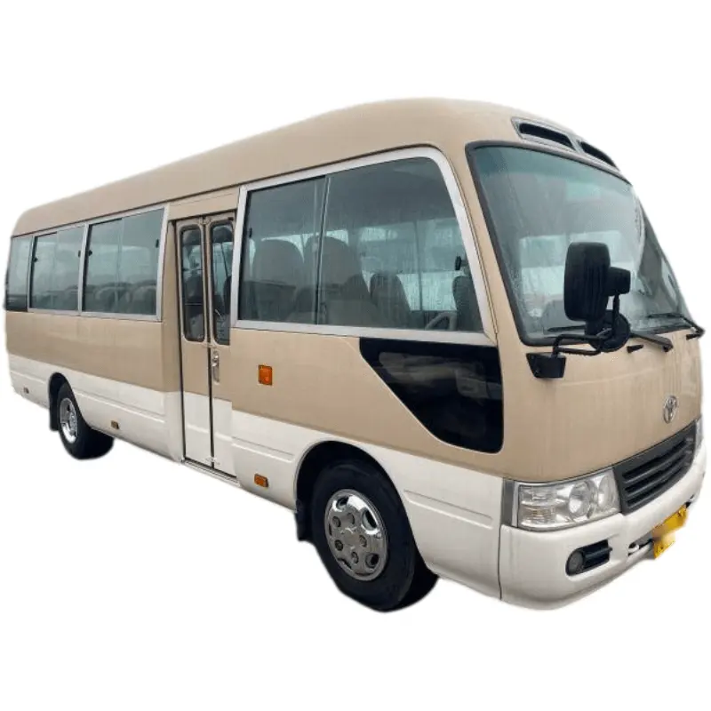 Promoción Coaches Used Coaster Bus 30 Seaters Luxury Party Autobus To-yo-ta Coaster 30 Seater Mini Bus en venta