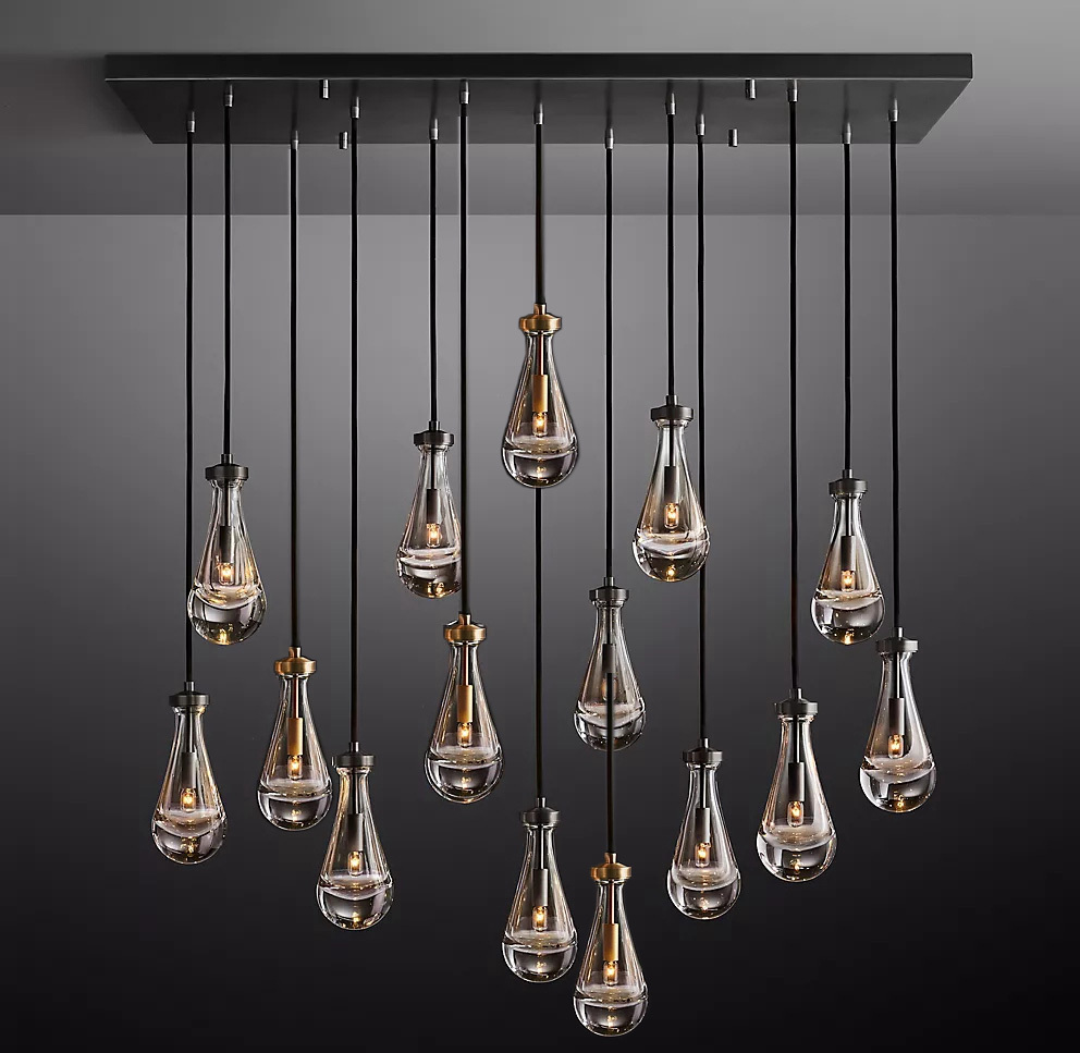 Wholesale Modern Hotel Lighting Furniture Rain Round Restoration Hardware Chandelier