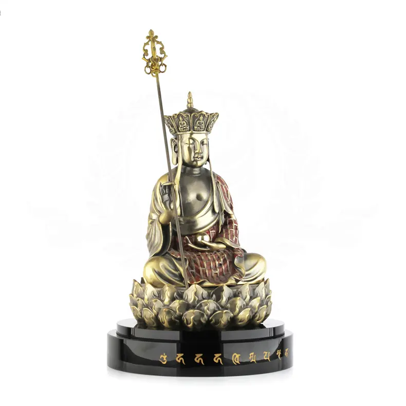 Venta al por mayor de las estatuas de Buda de Metal adornos Cruz artesanía religiosa