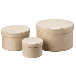 Cajas de almacenamiento con tapa para decoración del hogar, contenedores de cartón, almacenamiento con tapas, Cajas de Regalo - Product Image 1