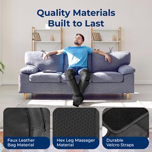 Pemijat kaki kompresi udara OEM, untuk kaki dan kaki dengan pemanasan di posisi lutut meningkatkan sirkulasi darah jaminan 1 tahun - Product Image 5