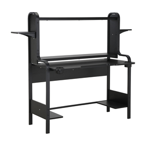 Escritorio minimalista moderno para ordenador, mesa de estudio para oficina en casa, escritorio para juegos de dormitorio con portavasos - Product Image 3