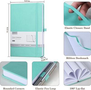 Venta al por mayor personalizado A6 A5 PU diario de cuero con correa elástica 100 hoja diario cuaderno impreso marca Logo Bloc de notas - Product Image 4