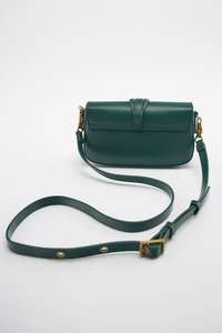 Custom Fashion Wholesale High Quality PU Leather Ladies Crossbody <strong>Bag</strong> with Flap 14*22*4CM