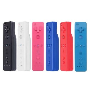ปืนจอยสติ๊กไร้สายระยะไกลสำหรับ Wii U ประกอบด้วย Motion Plus แถบเปลือกซิลิโคนและตัวควบคุม nunchuck สีแดง - Product Image 2