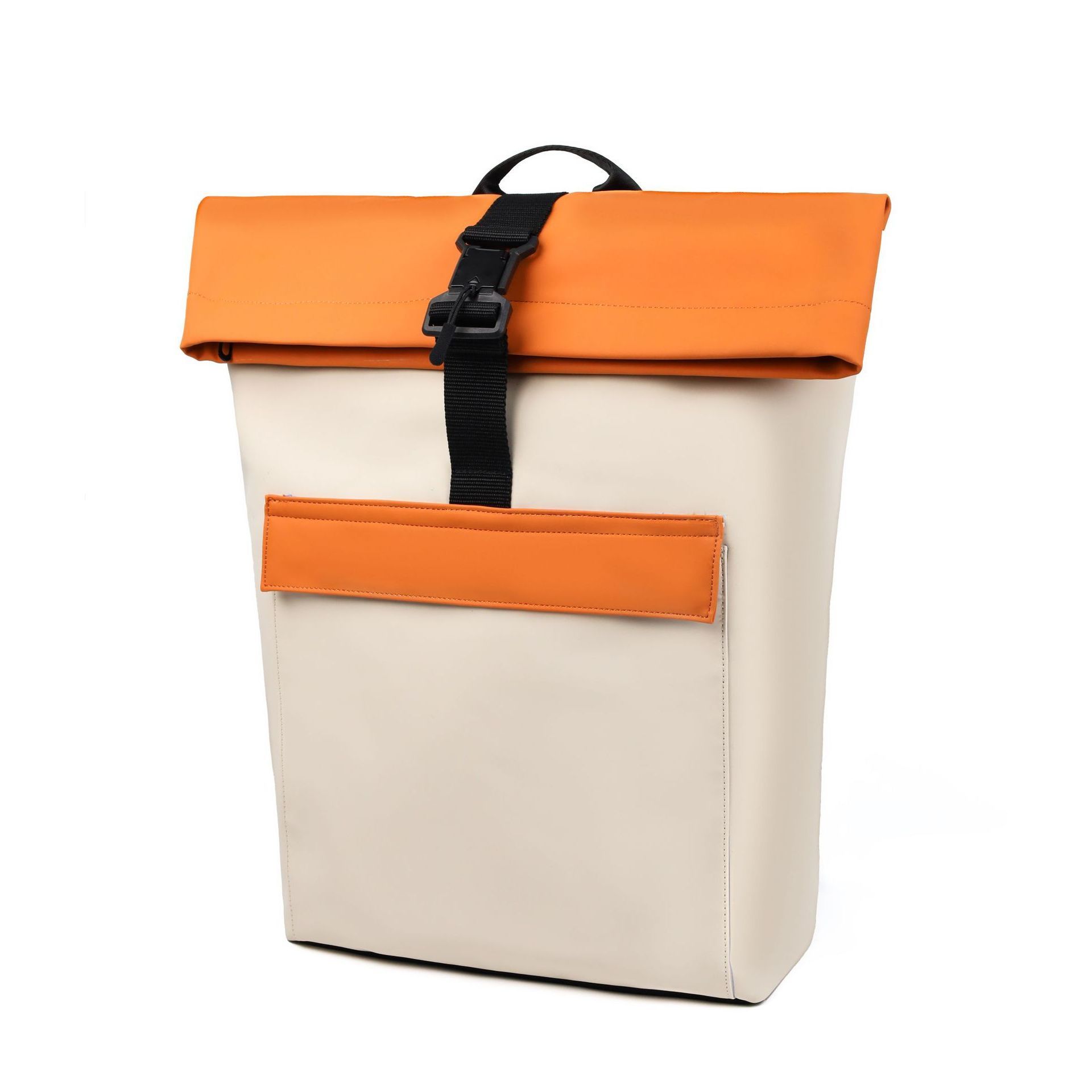 1002 Orange and White Color Block