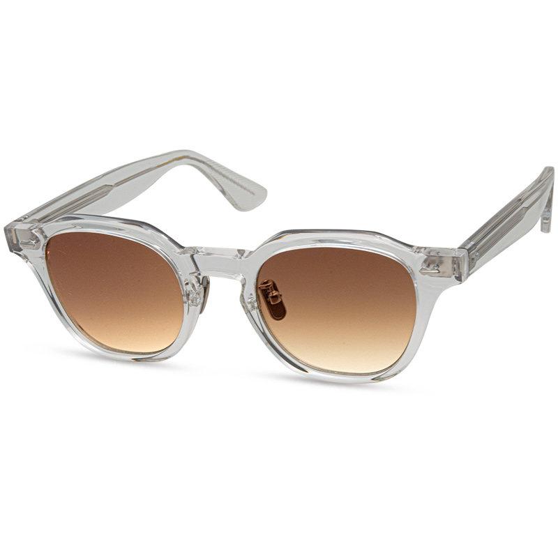 Crystal-dark brown lens