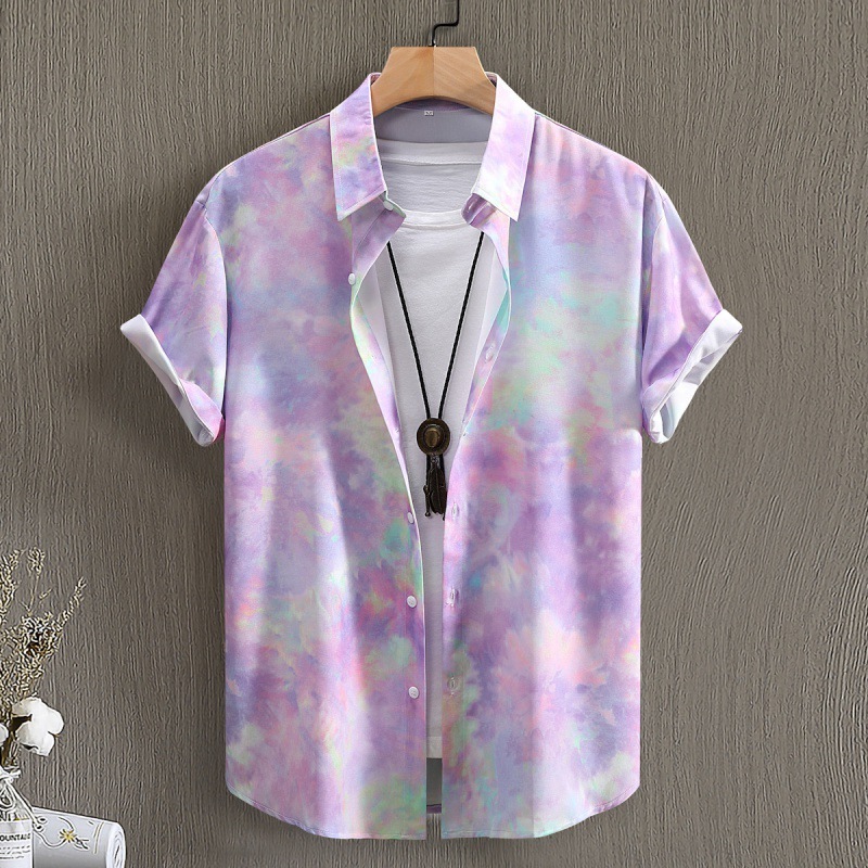 Purple tie dyeing