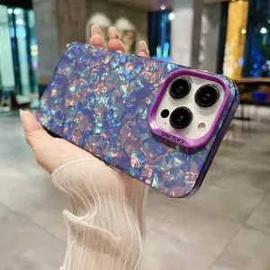 เคสโทรศัพท์ลายผิวนอกสีสันสดใสสุดหรูสำหรับ iPhone 11 12 13 14 <span class=keywords><strong>15</strong></span> PRO MAX 15PLUS เคสป้องกันแฟชันที่สวยงาม