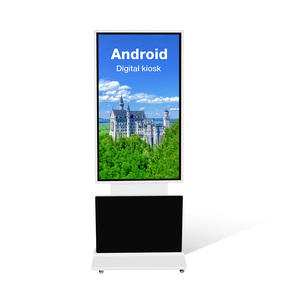 Schermo pubblicitario 43 49 55 pollici display lcd signage chiosco ruotare digitale orizzontale 360 pavimento basamento rotante totem - Product Image 3