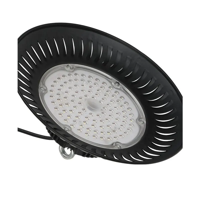 New High Brightness 100w 150w 200w 100-150lm/w Led Ufo High Bay Light For Factory Warehouse Industrial Lighting 2024