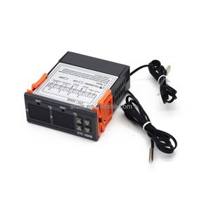 Controlador de temperatura digital doble para el hogar, termostato de salida de dos relés con sonda, 12V, 24V, 220V, calor frío - Product Image 1