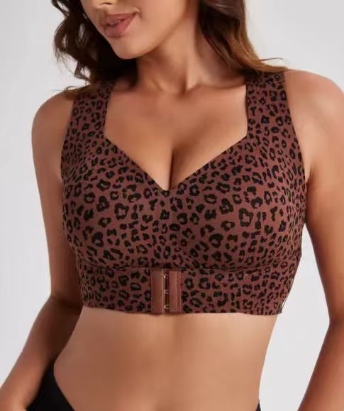 Brown leopard print