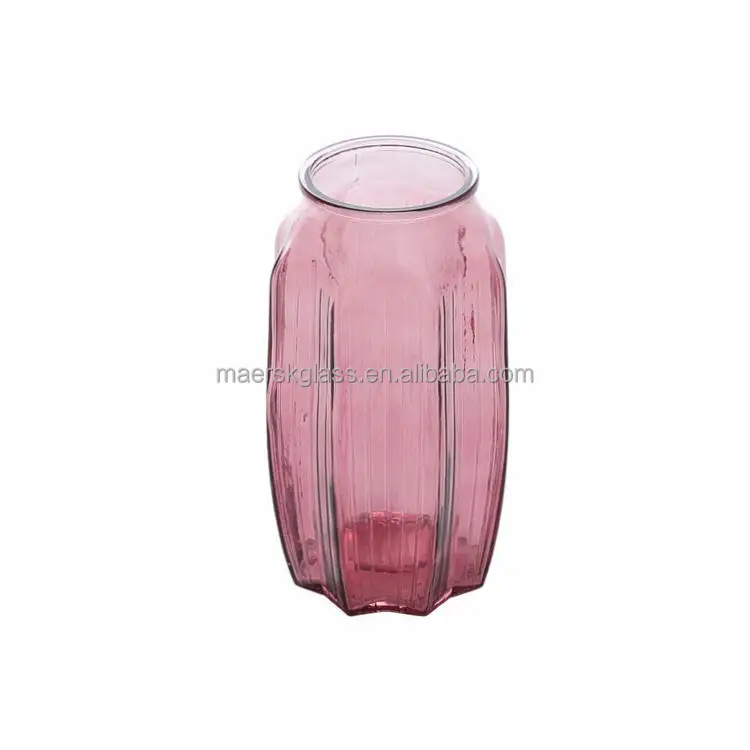Креативная ручная выдувная восьмиугольная ваза из прозрачного стекла, декоративная ваза для цветов с гидропоникой