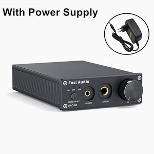 Fosi Audio Q5 USB DAC Converter ESS9018K2M Decodificador digital a analógico Mini adaptador de audio estéreo Amplificador de auriculares Preamplificador - Product Image 6