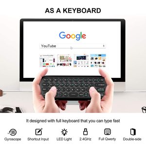 W1 Flying Mouse Double Sided Sensing Infrared Learning Flying Mouse Mini <strong>Keyboard</strong> and Mouse 2.4G Wireless Remote <strong>Control</strong> for Tv - Product Image 6