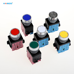 22mm mehrfarbiger wasserdichter Stahl-Kunststoff-Druckknopf 6V 12V weiße LED-Verriegelung Beleuchteter Druckknopf schalter - Product Image 6
