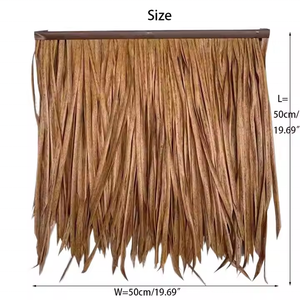 Protected Fire Retardant PVC Synthetic Thatch <strong>Roof</strong> Sheet for Outdoor Use Traditional for <strong>Tropical</strong> Resorts Beach Bars <strong>Roof</strong> - Product Image 1
