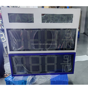 8.889/10 cartellone pubblicitario della stazione di servizio bianco e verde/Display a Led a 7 segmenti 4 cifre - Product Image 2