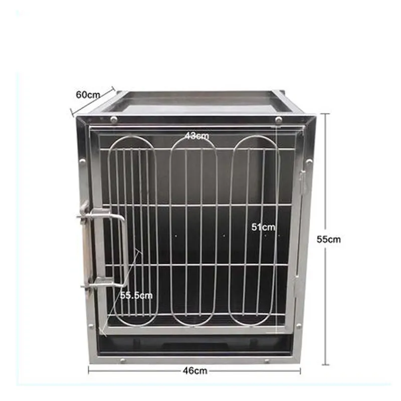 Veterinary Clinic Stainless Steel Isolation Combined Dog Kennel Cage