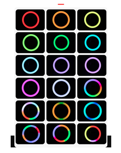 แบบพกพา6 8 10 12 18 20 26นิ้ว LED โทรศัพท์มือถือบลูทูธคลิปบน selfie Live เติมแสง RGB แหวนเติมแสงสำหรับสมาร์ทโฟน - Product Image 2