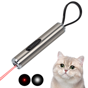 Giocattolo interattivo gatto Mini puntatore Laser con anello di gomma a infrarossi pulsante batteria 2-in-1 penna giocattolo - Product Image 1