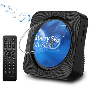 Reproductor de CD con Control remoto inalámbrico portátil, reproductor de CD BT personalizable para el hogar con altavoces, reproductor de Casette de CD de Radio recargable - Product Image 1