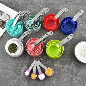 OEM 10สีทำอาหารวัดถ้วยและช้อนชุด8ชิ้นสำหรับห้องครัวเครื่องมือวัด - Product Image 6