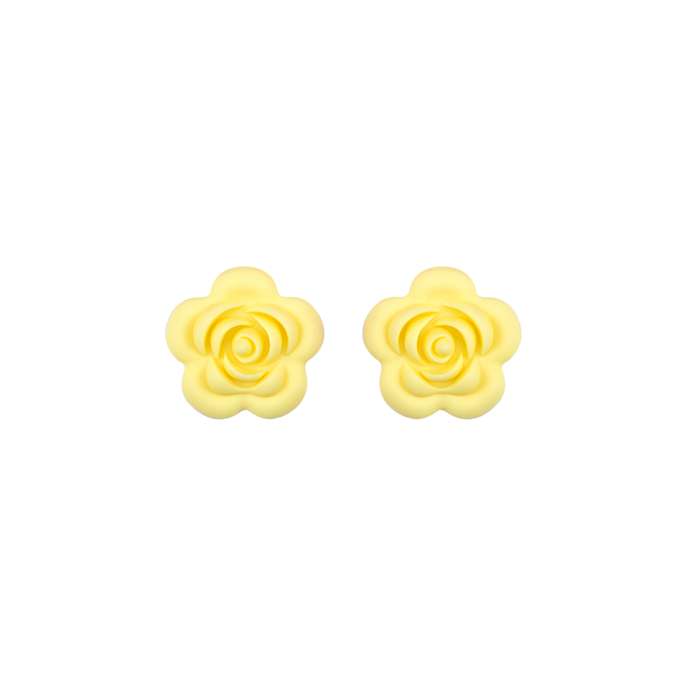 Rose Focal bead Cream Yellow SA37