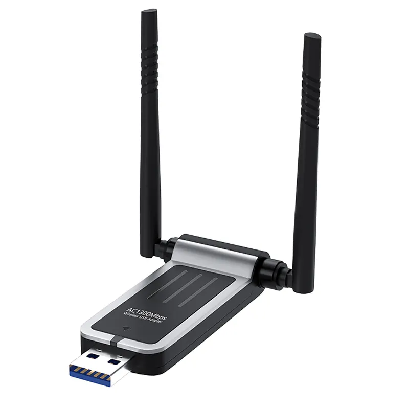 EOM/EDM High Quality USB Wireless wifi Adapter 600M 2.4GHz 5.8GHz USB 3.0 Wireless Network Adapter Dual Band 1300Mbps