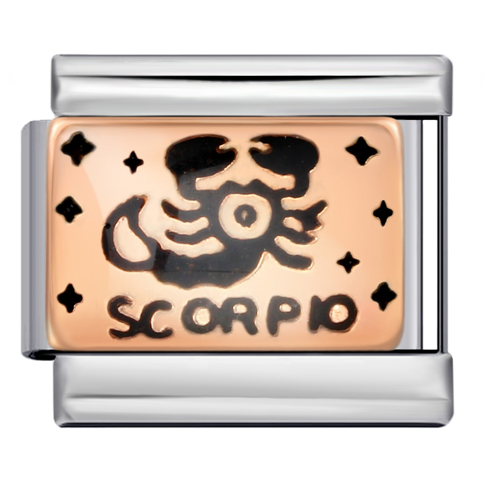 Escorpio de oro rosa