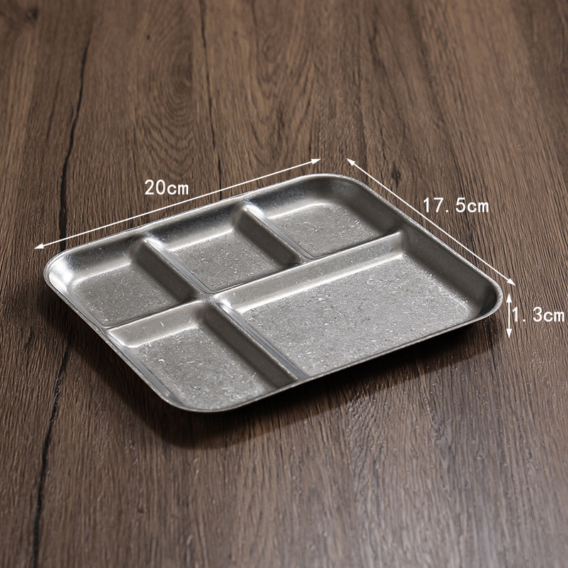 Five-compartment condiment tray (retro style)