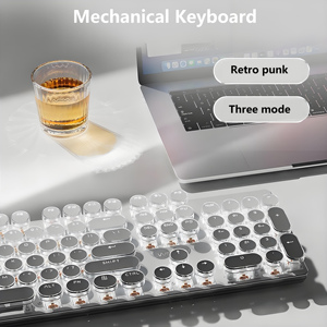 104 teclas tres modos Retro estilo punk Gaming y Office juego de teclado y mouse mecánico teclado Steampunk - Product Image 5