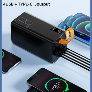 80000mahパワーバンクPD22.5w超高速充電5出力2入力屋外電源大容量ポータブル - Product Image 3