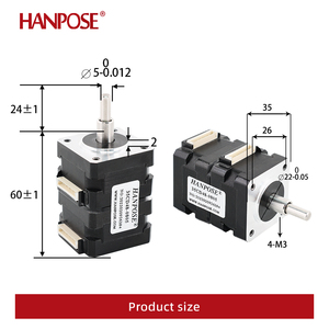 Hanpose 35cd48-0805 Micro động cơ hai trục 0.15n. m có thể được chuyển tiếp và đảo ngược CNC 3D Máy in hai lớp động cơ bước - Product Image 3