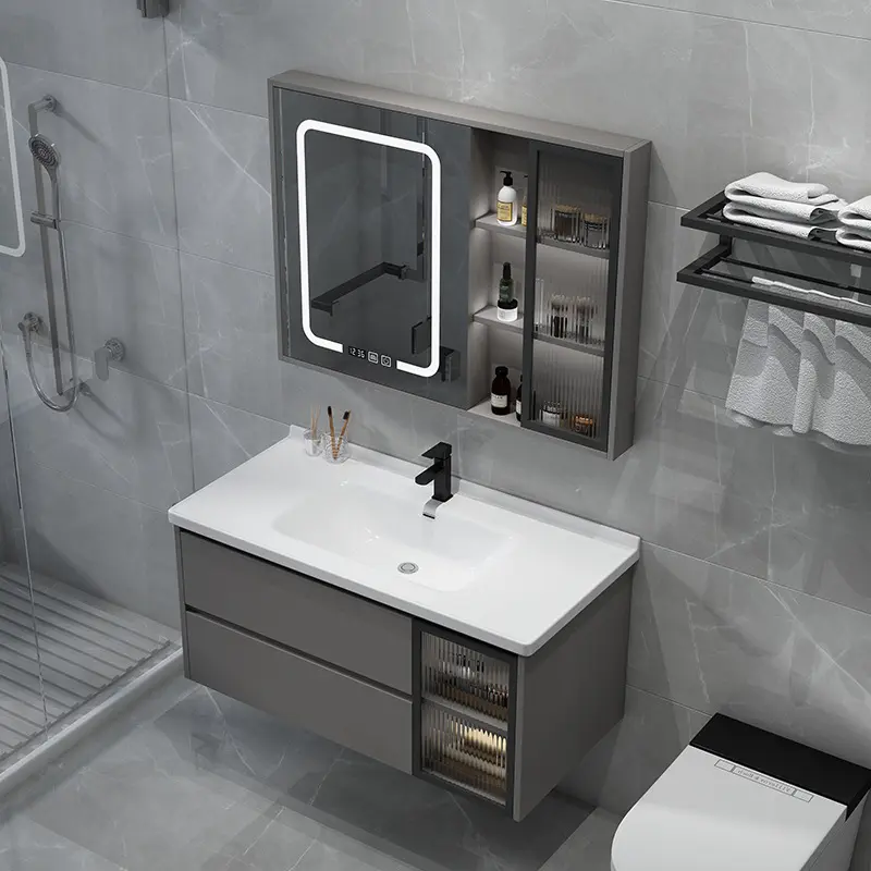 Nuevos accesorios de baño Baño prefabricado cuarto de ducha modular espejo cabina de baño